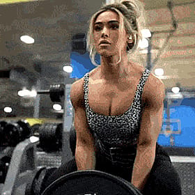 Blonde Babes in Fitness: Big Tits and Muscles'