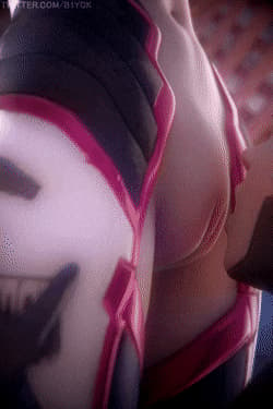 Mercy x Dva GIF'