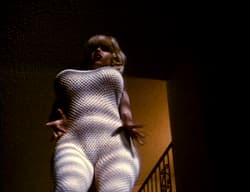 anne marie russ fishnet suit'