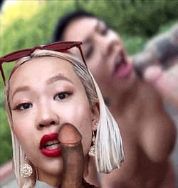 Blonde Asian Euodias cocked'