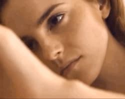 Emma Watson caressing your face'