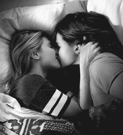 kissing, lesbian, romance, softcore'