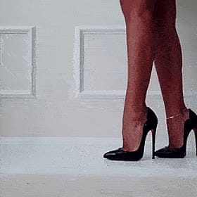 Sexy Legs in Black Heels: A Sultry Snap'