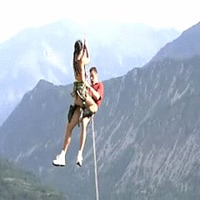 Funny Bitch Climbing Rope'