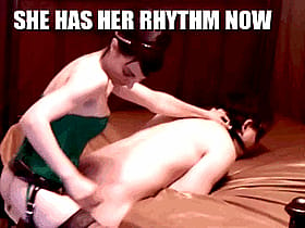 She Has Her Rhythm Now: Femdom Strapon Fun'