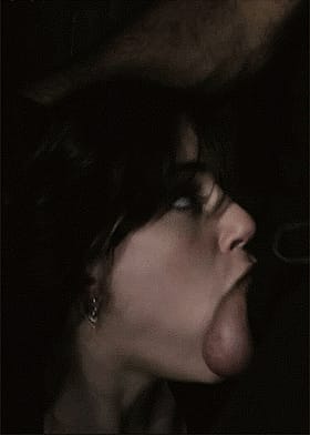 Brunette Blowjob: Deepthroat, Mouth Fucking, Rough'