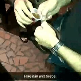 Foreskin and Fireball: A Funny Blowjob Story'