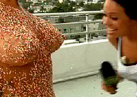 Balcony Babe with Sugartits'