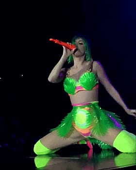 Katy Perry's Low Low Skirt Lift: Celebrity Erotic Performance'