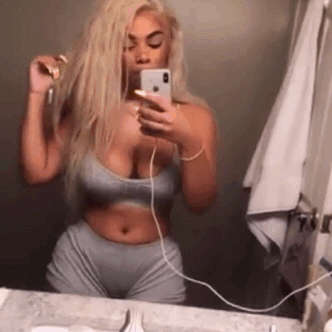 Big Tits Boxers Selfshot: Ebony Bra and Panties picture 1 of 1