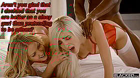 Blonde Sissy Gets Anal Caption'