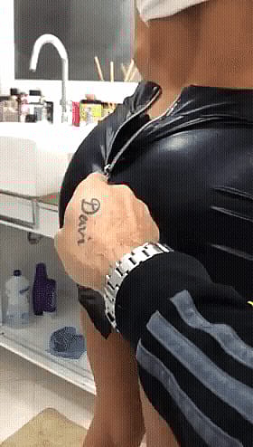 Get Your Ass Into Latex: Leather & Panties Skirt'