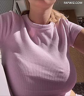 Blonde Teen Jiggling Big Tits on OnlyFans