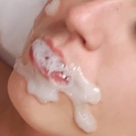 Cumshots on Lips: A Sensual Facial picture 1 of 1