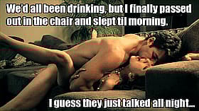 I Guess They Just Talk - Caption for Cheating Couple'