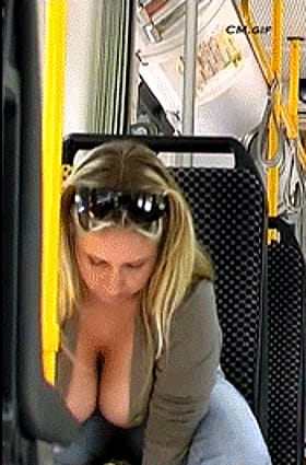 Big Tits Bus Ride: Non-Nude Fun'