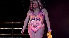 Big Tits Babe in Pink Swimsuit: Perfect for Erotica and Porn'