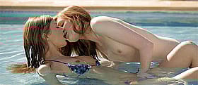 Blondes and Brunettes: A Lesbian Love Affair in the Pool'