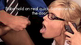 Blondie Gets Her Tongue Stuck Out'