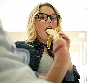 Blonde Babes Eating Bananas: A Non-Nude Penis Adventure'