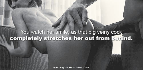 I Want My Filth: Watch Her Smile, As That Big Vein Stretches Her Out From Behind picture 1 of 1