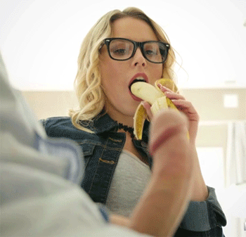 One of the best reaction gifs ever, hot chick goes from teasing, to shocked to excited so good: